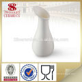 Handmade decorative white porcelain vase single flower vase